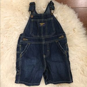 Oshkosh overall shorts, 12-18 months